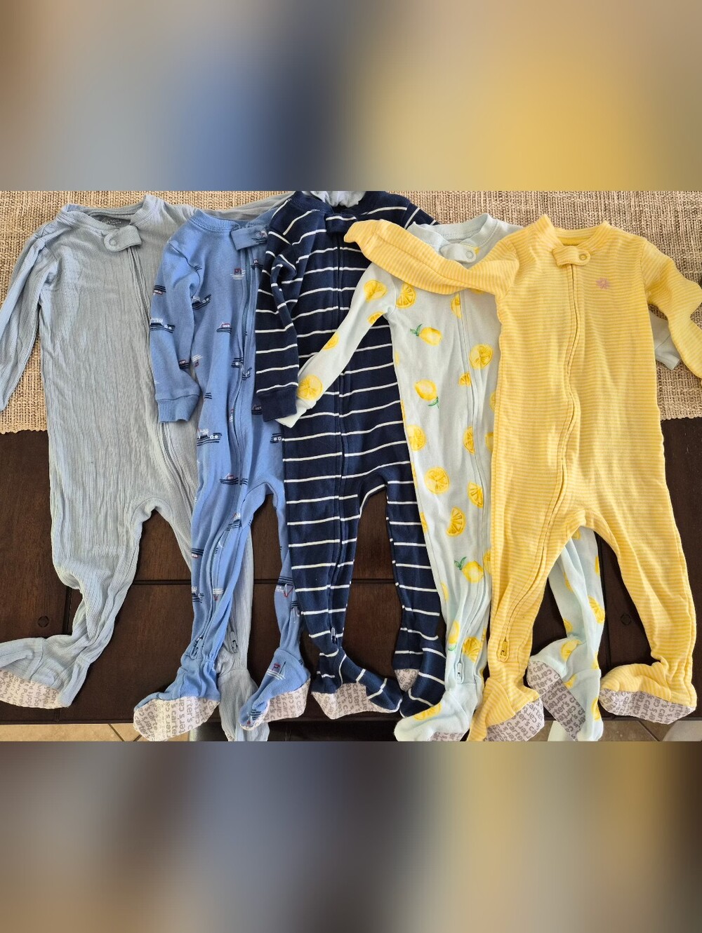 Carter's Baby Boy 6-Pack Snug Fit 1-Piece Pajama - Size 12 Months